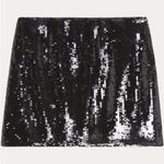 Theory NEW  Sequin Slice Mini Skirt in Black Photo 1