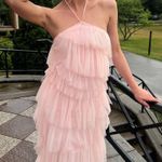 Tulle Tiered Pink dress Size 0 Photo 2