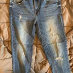 Kensie Ripped Ankle Crop Skinny Jeans Photo 0