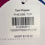 Tori Praver  Smocked Bikini Phoebe Pink Top Women’s Sz M NWT Photo 4