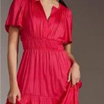 Anthropologie NWT by The Somerset Maxi in Pink Lumensilk Edition Dress S Photo 6