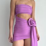Bahia Maria Mia Mini Dress Small Orchid Lilac Hot Girl Night Out Glam Statement Pink Photo 3