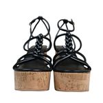 Nine West Womens 9.5 Olander Platform Sandal in Black NEW Photo 3