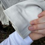 ALLSAINTS  Cloud Grey white Leeather Suede Dalby Mix Moto Jacket size 2 Photo 5