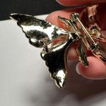 Vintage Rhinestone Butterfly Insect Signed Gerry’s Gold Tone Brooch Pin Photo 8