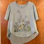 Disney Store Alice In Wonderland Shirt Top Blue Animators Collection Medium Photo 0
