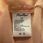 Papaya Light Pink Ruffle Sleeveless Blouse top shirt tie waist size medium Photo 4