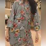 JENNAFER GRACE WOMENS Floral Kimono Robe MEDIUM Red Photo 2