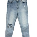 Altar'd State  Vervet SZ 30 Jeans Distressed Stretch Hi-Rise Light Wash Zip-Fly Photo 0