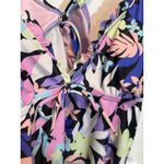 Decree Tropical Floral Ruffle Halter Bikini Swim Top Crop Tankini Women XL Photo 2