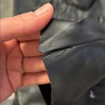 ZARA Knit Faux Leather Black Skirt Paper Bag Elastic Waist with Pockets - size S Photo 3