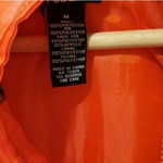 NWOT! Red Puffer Vest Hooded Faux Fur Orange Size M Photo 3