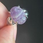 Amethyst Woman S925 silver purple ring size 6 Photo 4