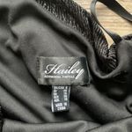 Adrianna Papell  Hailey One Shoulder Black Shimmery Mini Dress 6 Photo 2