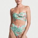 Victoria's Secret NEW Size M Medium Green  VS Butterfly Floral Bikini 2 Piece Set Photo 0