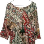 One World  Multicolor Patchwork Boho Maxi Dress Photo 2