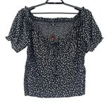 Zenobia Y2K Milkmaid Smock Top Sz 3XL Ditzy Floral Peasant Festival Cottage Boho Photo 0