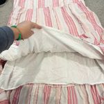 J. Jill Maxi Dress Women Sz Lg Petite Tiered Striped Beach Feminine Boho Cottage Pink Photo 8