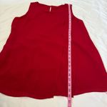 Soft Surroundings  Red Tunic Tank Top Multi Layered Blouse Keyhole Classic Casual Photo 4