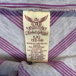 Faded Glory  GRAY PINK CHEVRON STRIPE KNEE LENGTH A-LINE SKIRT SIZE Large 12-14 Photo 3