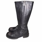 John Richmond Black Leather Moto Boots Shoes size 41 Photo 4