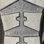 Aquatalia Women’s Size 8.5 Black Leather Buckle Strappy Ankle Wedged Boots Photo 9