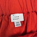 A New Day Red Pencil Linen Midi Skirt Casual Photo 2