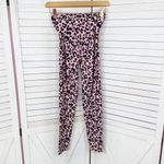 Aerie Offline  Real Me Twisted‎ Front High Waisted Leggings Pink Leopard Small Photo 1