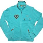Luxirie by LRG Activewear Zip Front Aqua Sweatshirt Jacket size XL Blue Photo 0