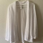 Draper’s & Damon’s White Thin Long Sleeve Cardigan  Photo 0