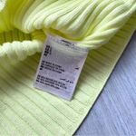 INC Women's Vibrant Neon Ribbed Long Sleeve Top L Green Size L Photo 2