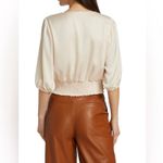 Ramy Brook  Creamy White Half Sleeve Blouse Top Photo 1