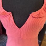 Haute Monde Pink Ruffle Bodysuit Size L Photo 3