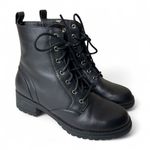 Cole Haan  Combat Boots Womens 6.5 Black Camea Waterproof Leather W20768 Grunge Photo 0