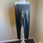 Joie  faux black leather high rise leggings | small Photo 1