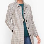 Talbots Plaid Checkered Mac Classic Lined Jacket Overcoat - 4 Photo 0