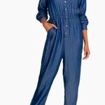 Johnny Was Halley Denim star embroidered jumpsuit Photo 0