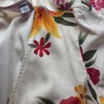 Old Navy Wrap Dress XL White Floral Hawaiian V Neck Short Sleeve Casual Feminine Photo 6