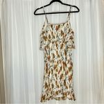Gilli Brown Tan Pleated Mini Sundress Size L Photo 1