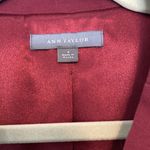 Ann Taylor  Women's Jacket Sz 2 Maroon Burgandy Button Up Blazer Career Work Coat Photo 2