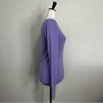 J. Crew 100% Cashmere Purple Crewneck Pull Over Sweater, Sz Small Photo 5