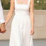 White Pleated Dress Size XS Photo 1