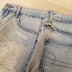 American Eagle {4}  Mom Short Denim Jean Distressed Destroyed Ripped Photo 2