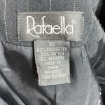 Vintage Rafaella Pinstripe Blazer‎ Black Size 10 Photo 4
