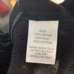 ee:some  black embroidered rayon cardigan tie front size Medium Photo 8