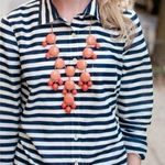 J. Crew Women's Striped Long Sleeve Boy Button Photo 0