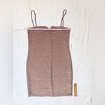 Reformation NWT  Kyla Dress - Taupe Sparkle - M Photo 13