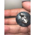 Head Vintage Faux Gold Tone Indian  Coin Clip Earrings Photo 5