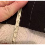 Investments 002-001  Skirt Women's Size 8 Black‎ Pinstripe medium office work Photo 4