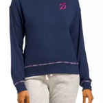 Peloton  Sleepover‎ Sweatshirt with Pink Logo Blue M Photo 0